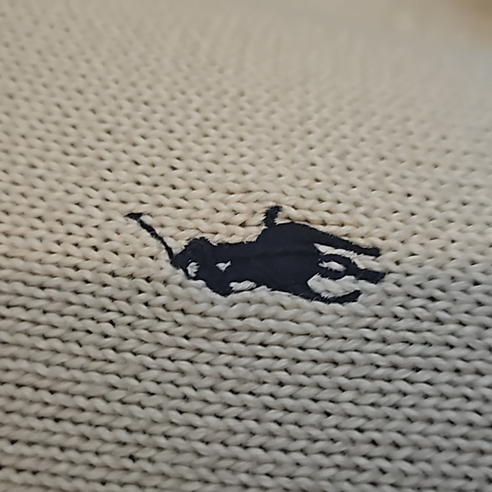 POLO Ralph Lauren  men's 100% cotton 1/4 zipper kint sweater - Picture 6 of 10